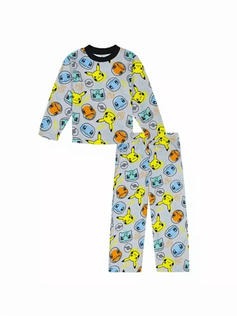Pokemon Boy's 3-Piece Super Soft Hooded Robe & Pajama Set, Size 4 & 6 - New